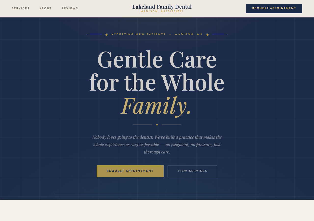 Lakeland Family Dental website